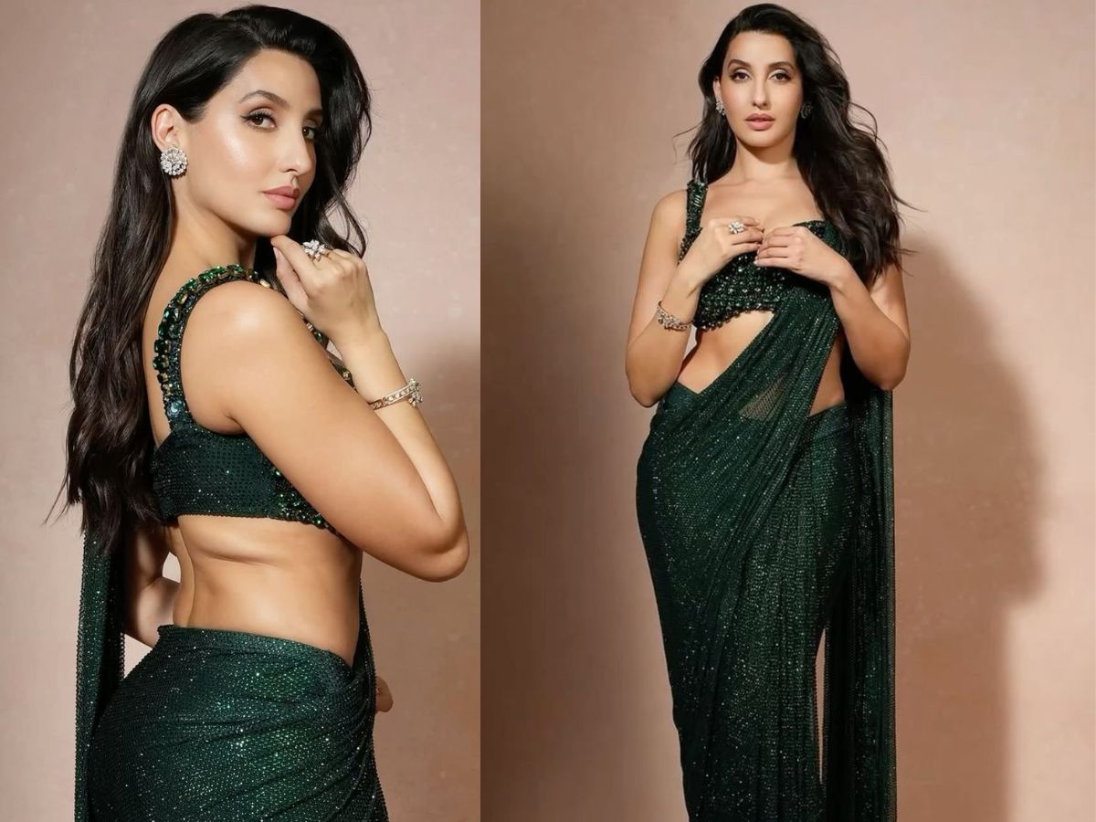 Nora Fatehi in backless