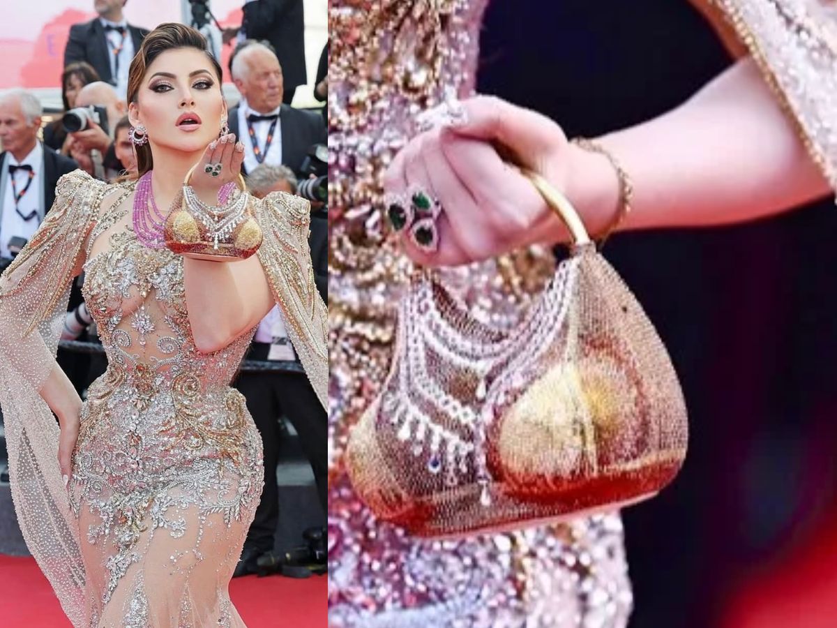Cannes 2025: Gold and Diamond Bikini Bag