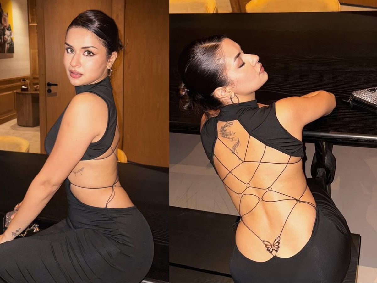 Black Backless Bodycon dress