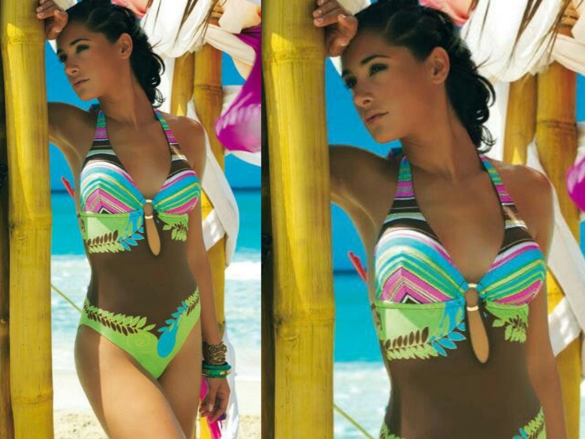 Neon swim suit
