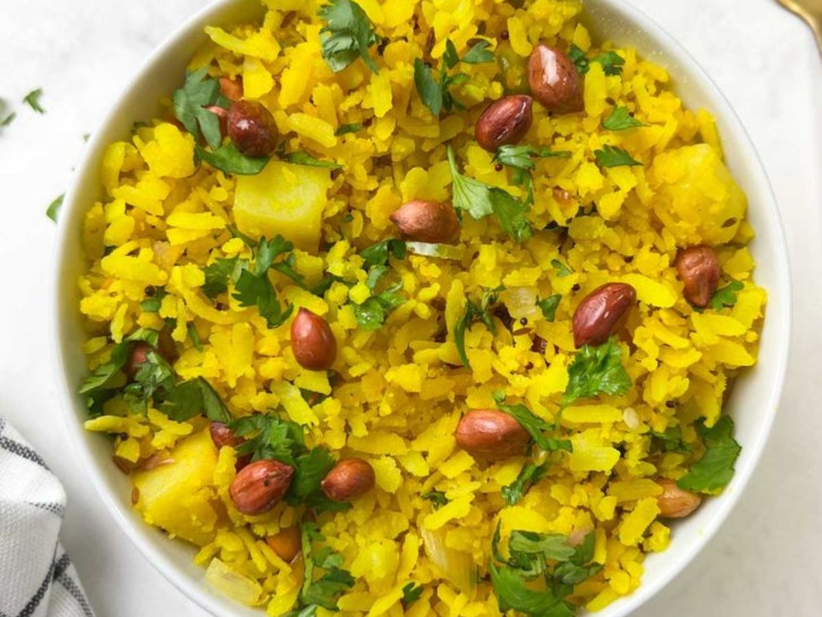 Poha with veggies
