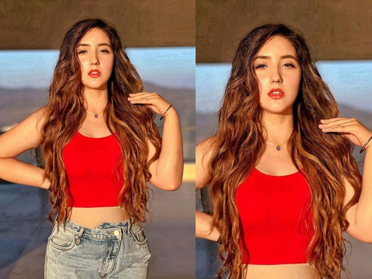 Red Tank Top with Blue Jeans