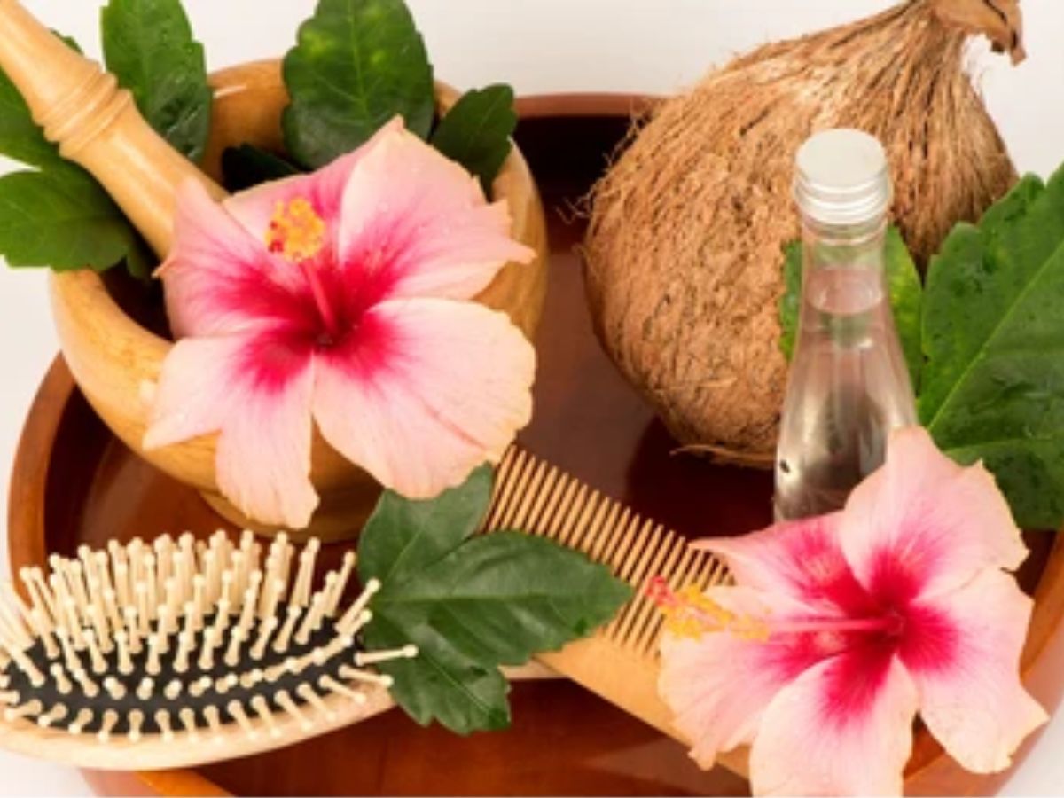 Hibiscus Flower & Leaf Hair Pack