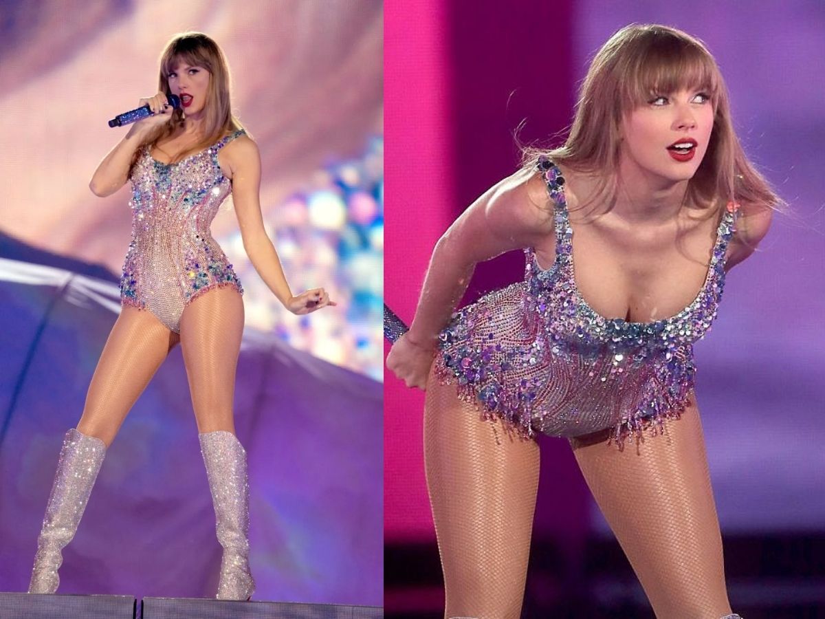 Taylor Swift in Viral Blue dress