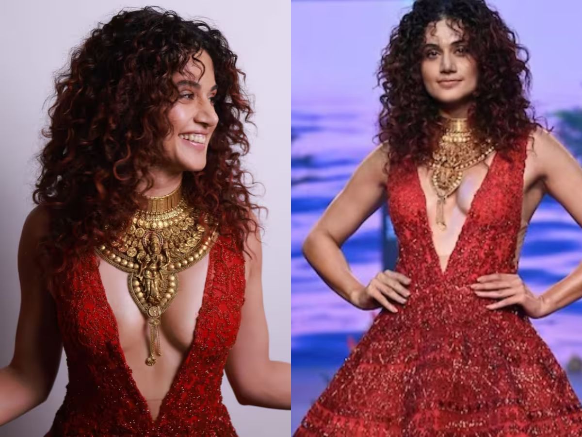 Taapsee Pannu in Red Gown