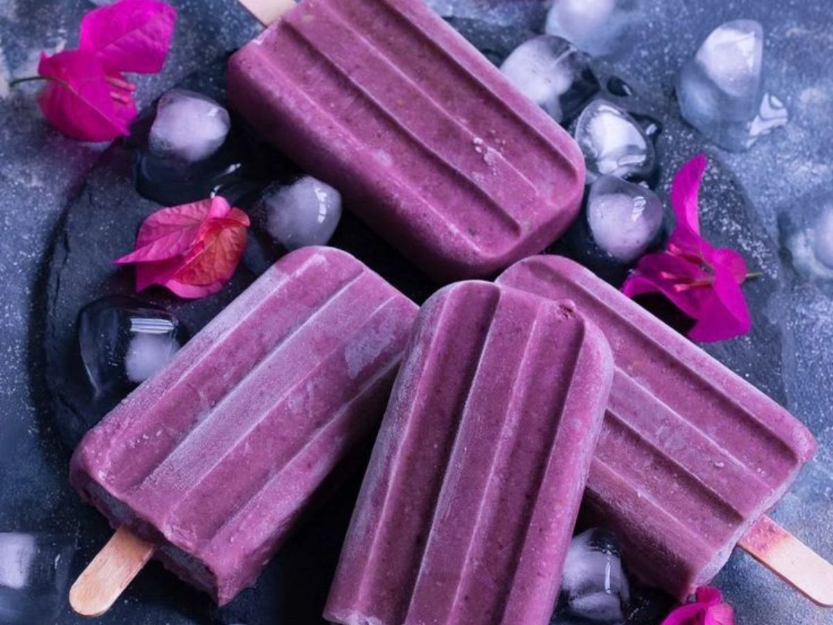 Jamun Yogurt Popsicle