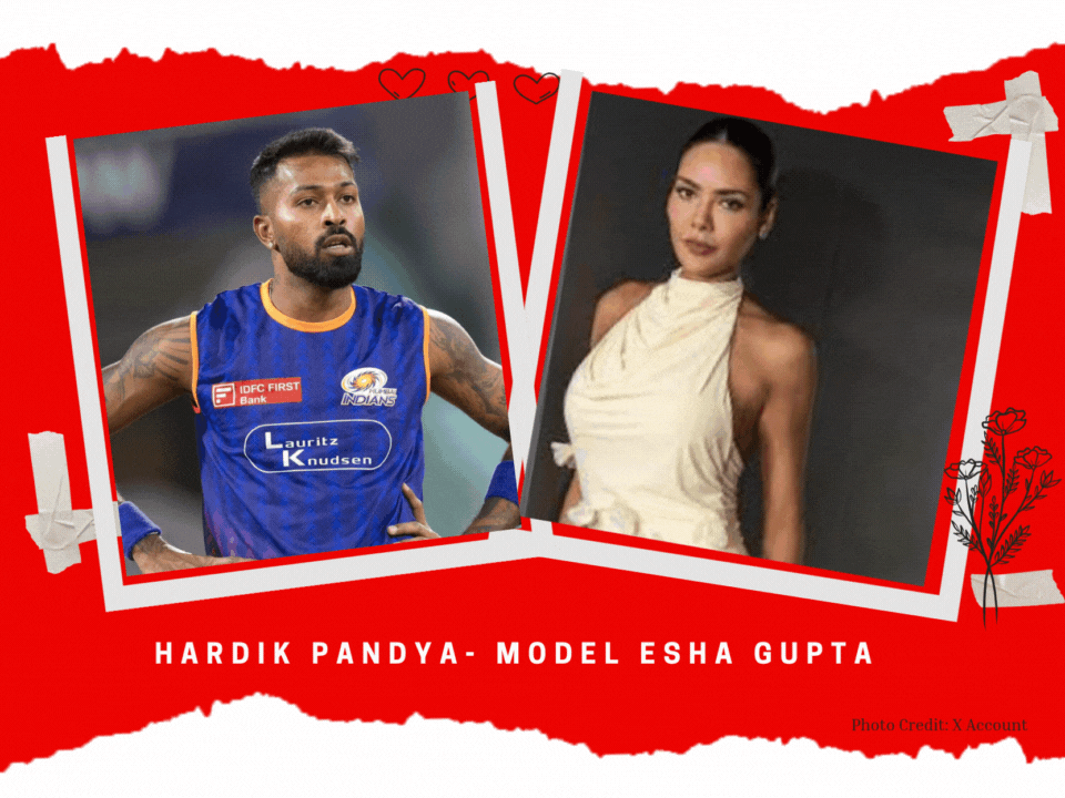 Hardik Pandya with popular model Esha Gupta