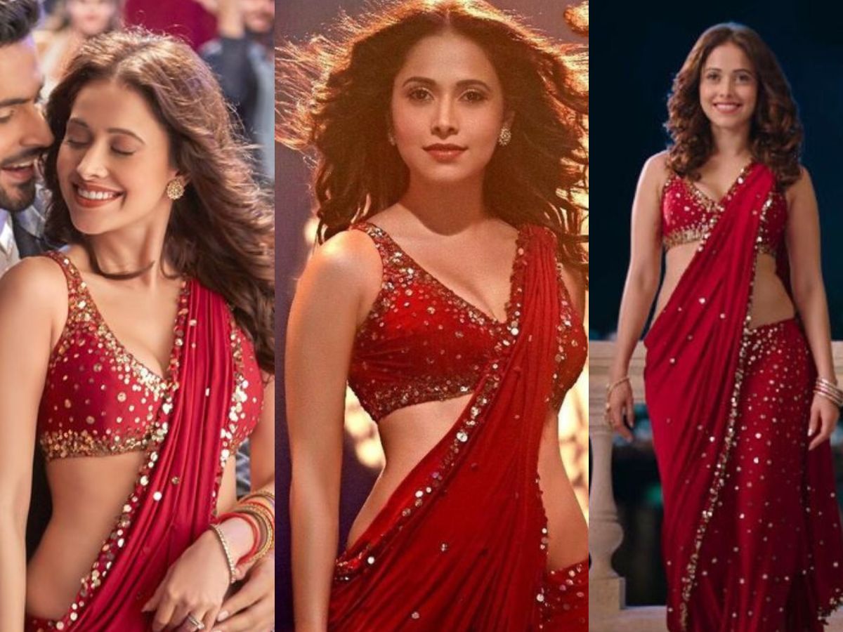 Nushrat Bharucha Saree from Sonu Ke Titu Ki Sweety