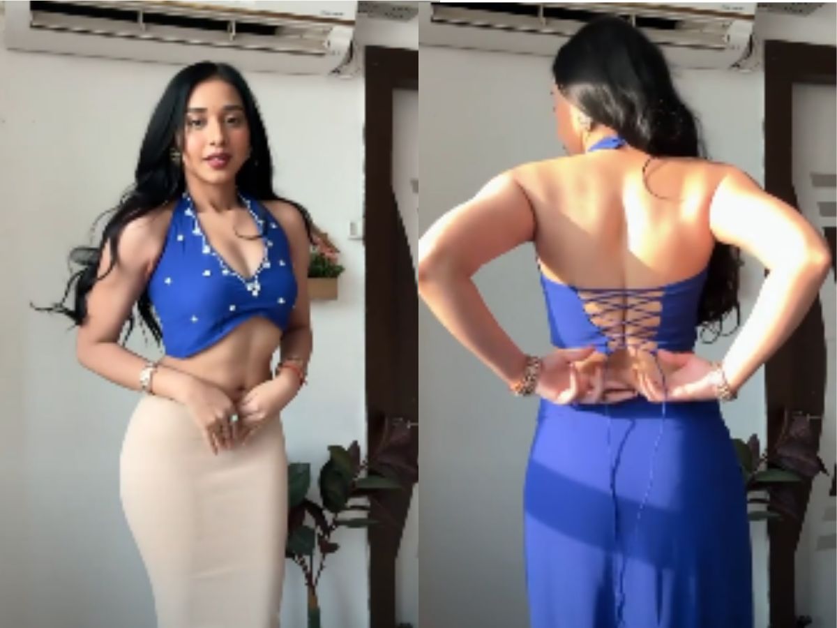 Halter neck blouse of Tanya Mittal