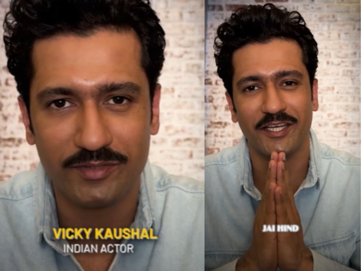 Vicky Kaushal wishing Narendra Modi