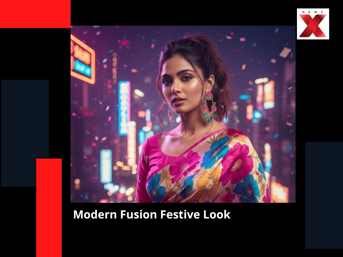 Modern Fusion Festive Look