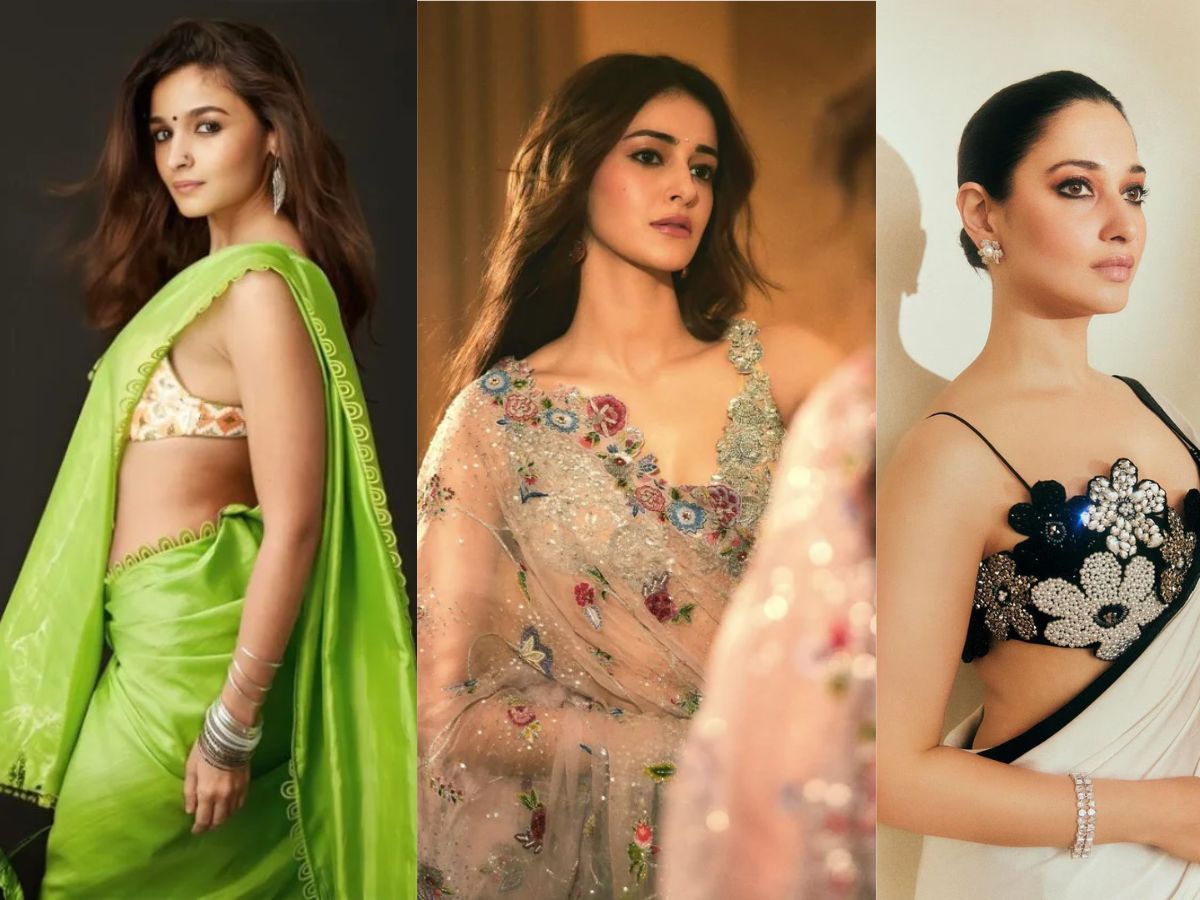 The ultimate saree glam moment