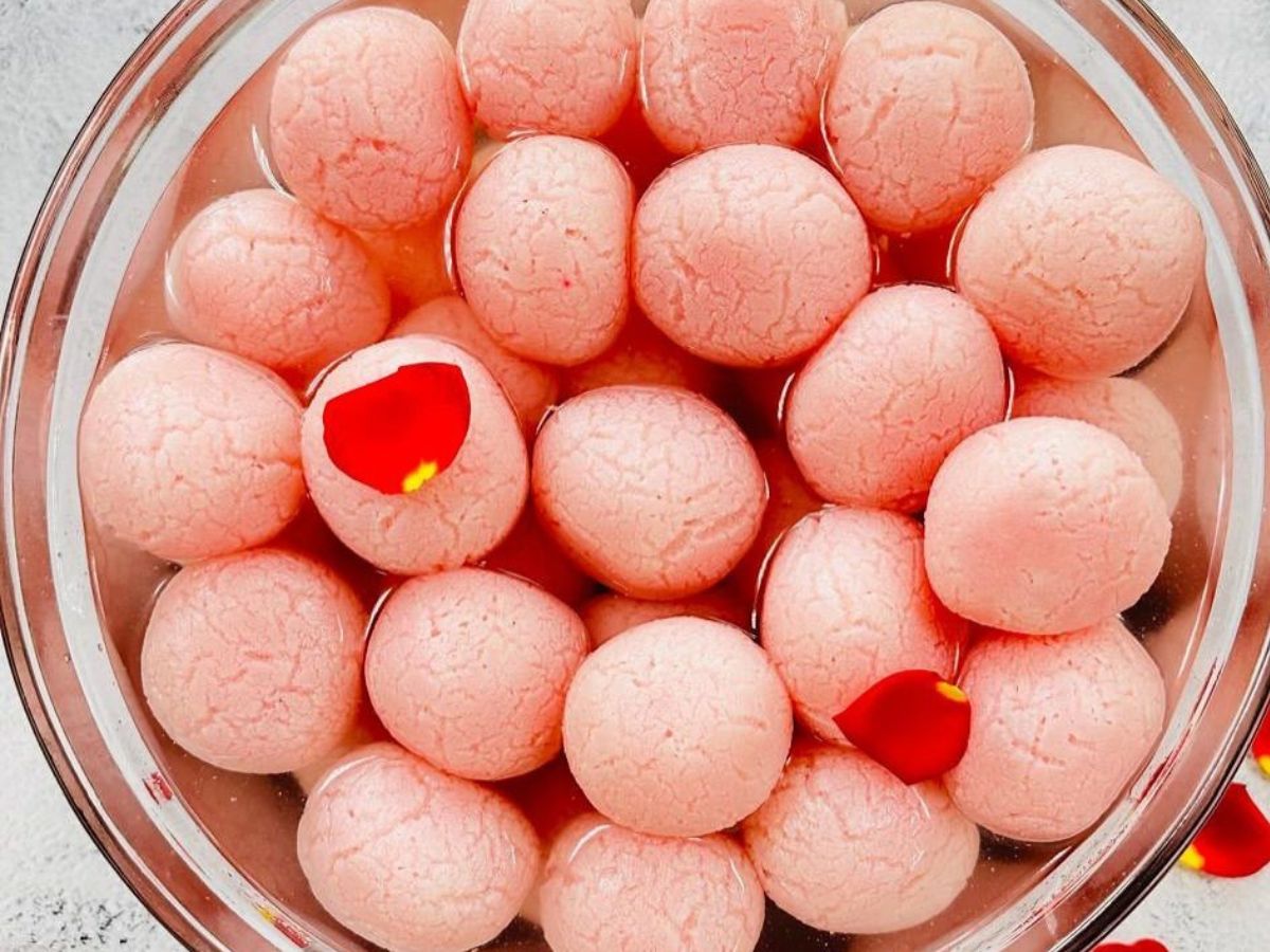 Rose Almond Rasgulla Jelly