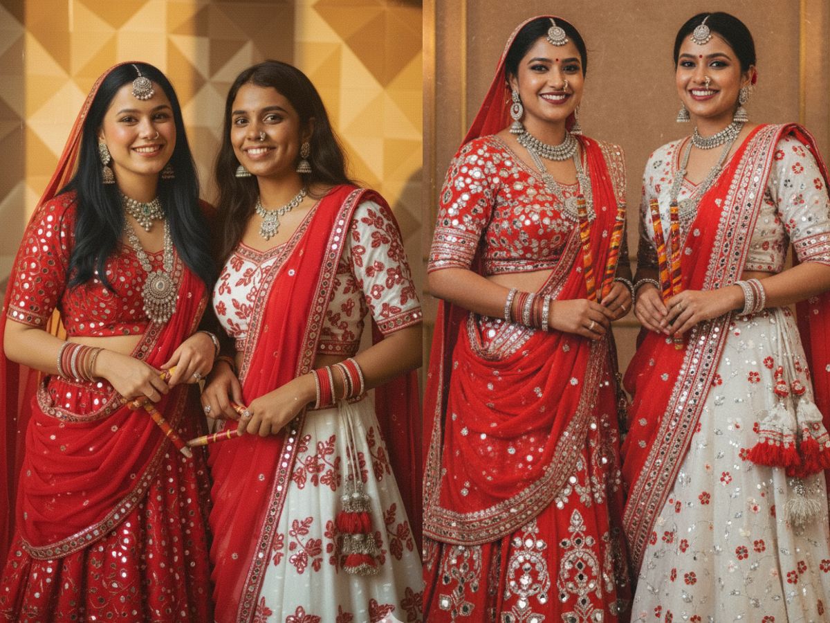 Ready to twirl the night away at Dandiya