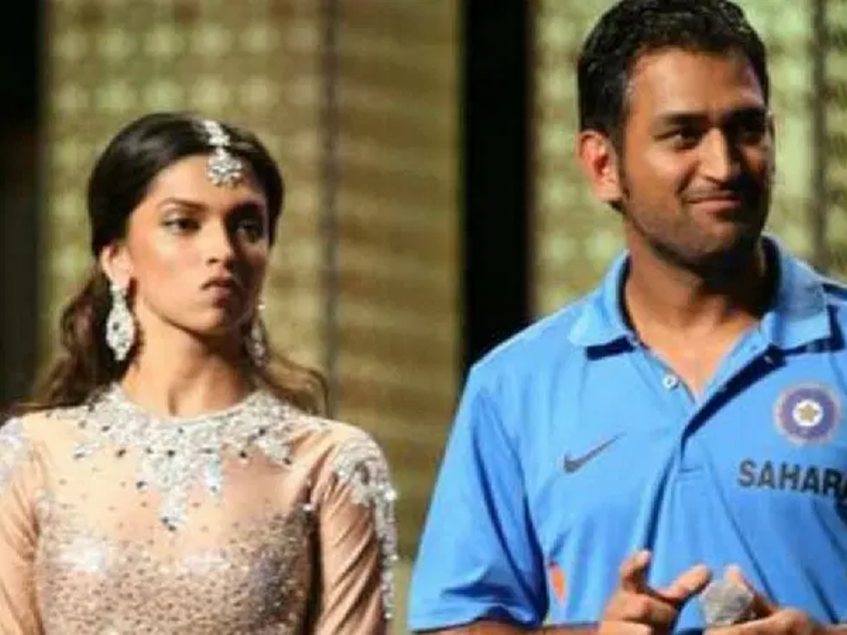 Deepika Padukone with MS Dhoni