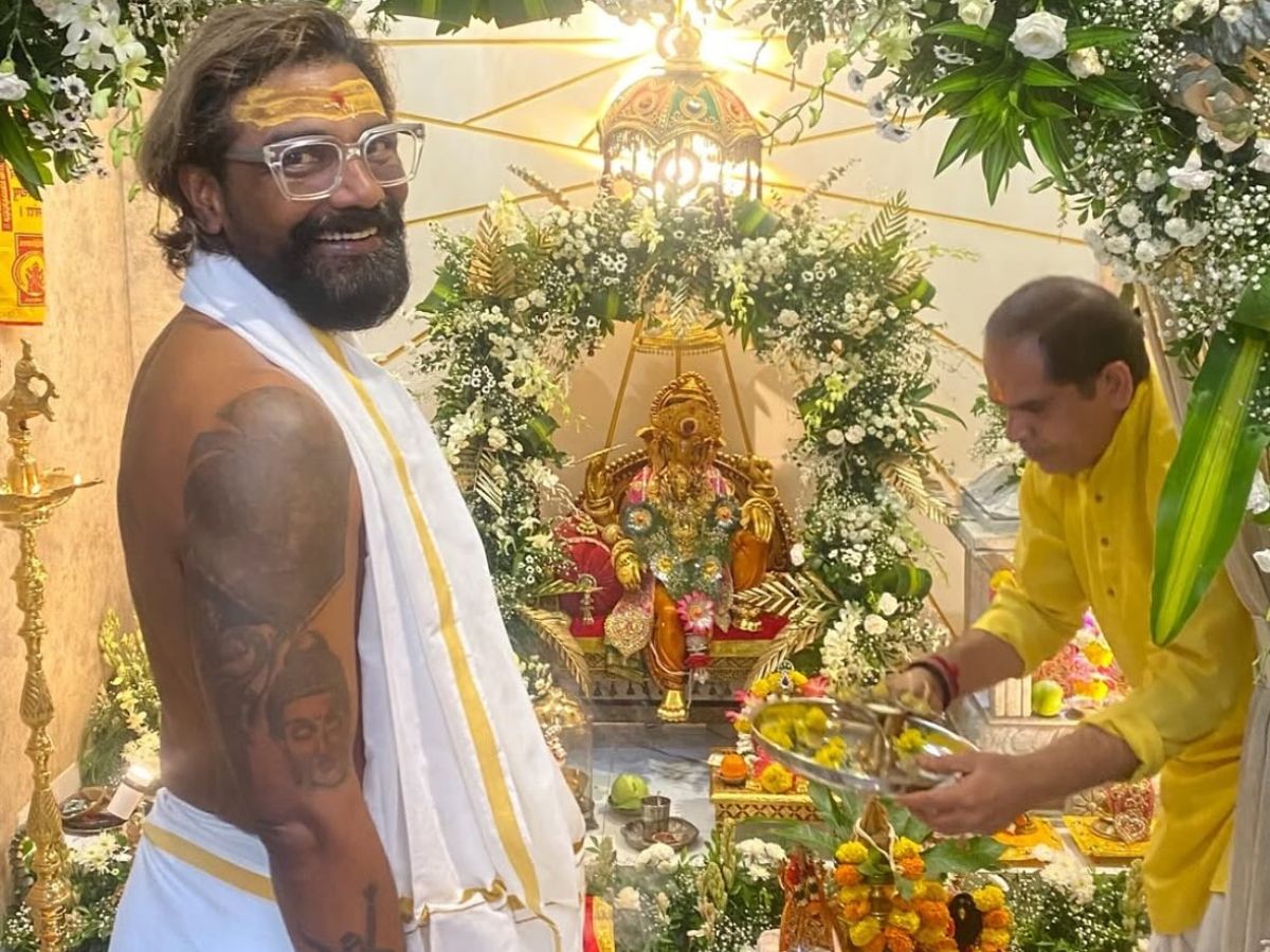 Remo D'Souza seen celebrating Ganesh Chaturthi ( Pic Credit: Instagram)