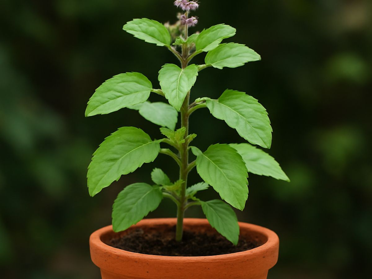 Pregnant women should not touch the tulsi plant during a lunar eclipse (Pic Credit: AI-Generated Image)