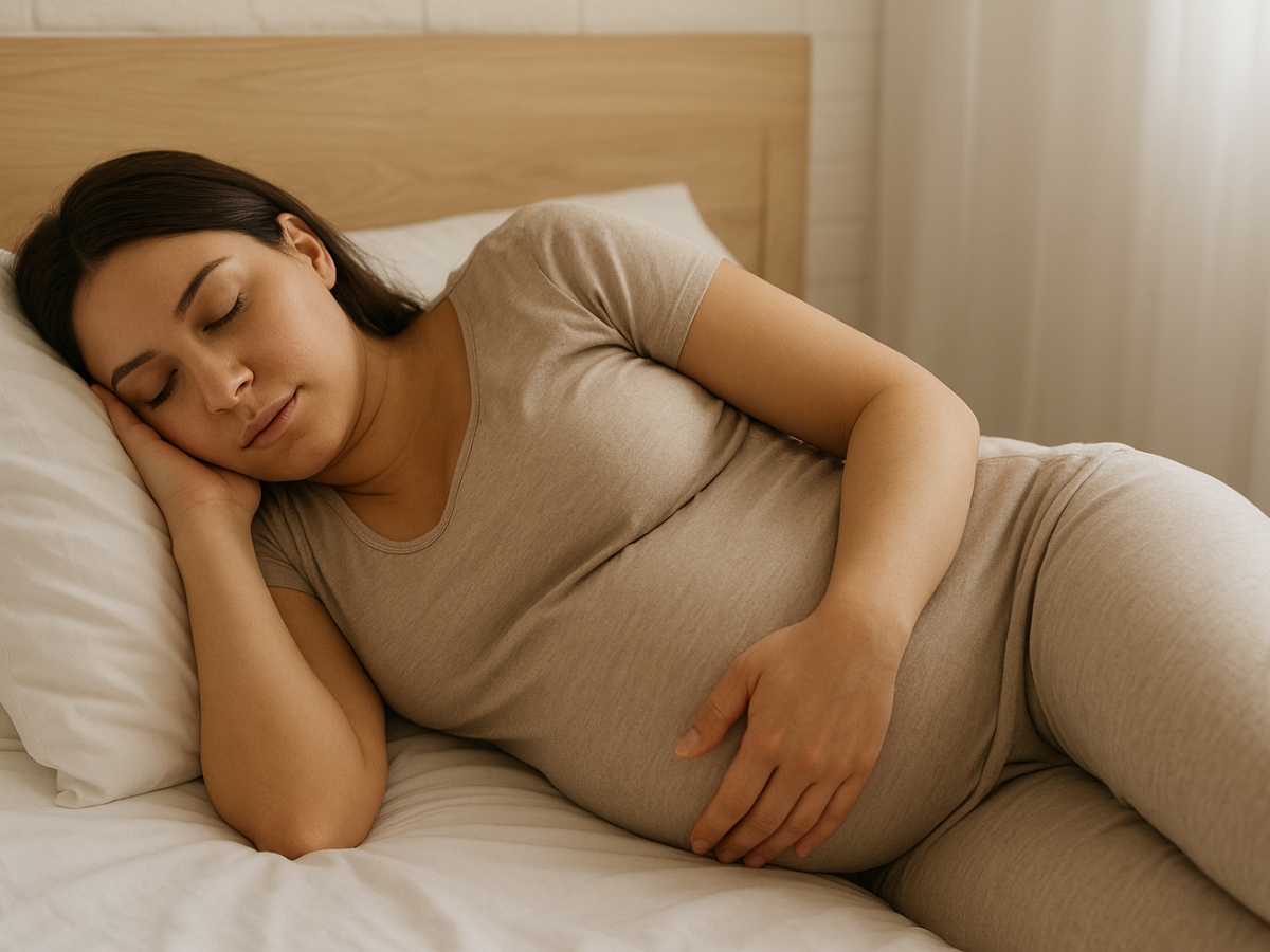 Pregnant women should avoid sleeping during a lunar eclipse (Pic Credit: AI-Generated Image)