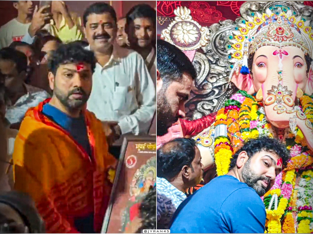 Rohit Sharma On Ganpati Darshan