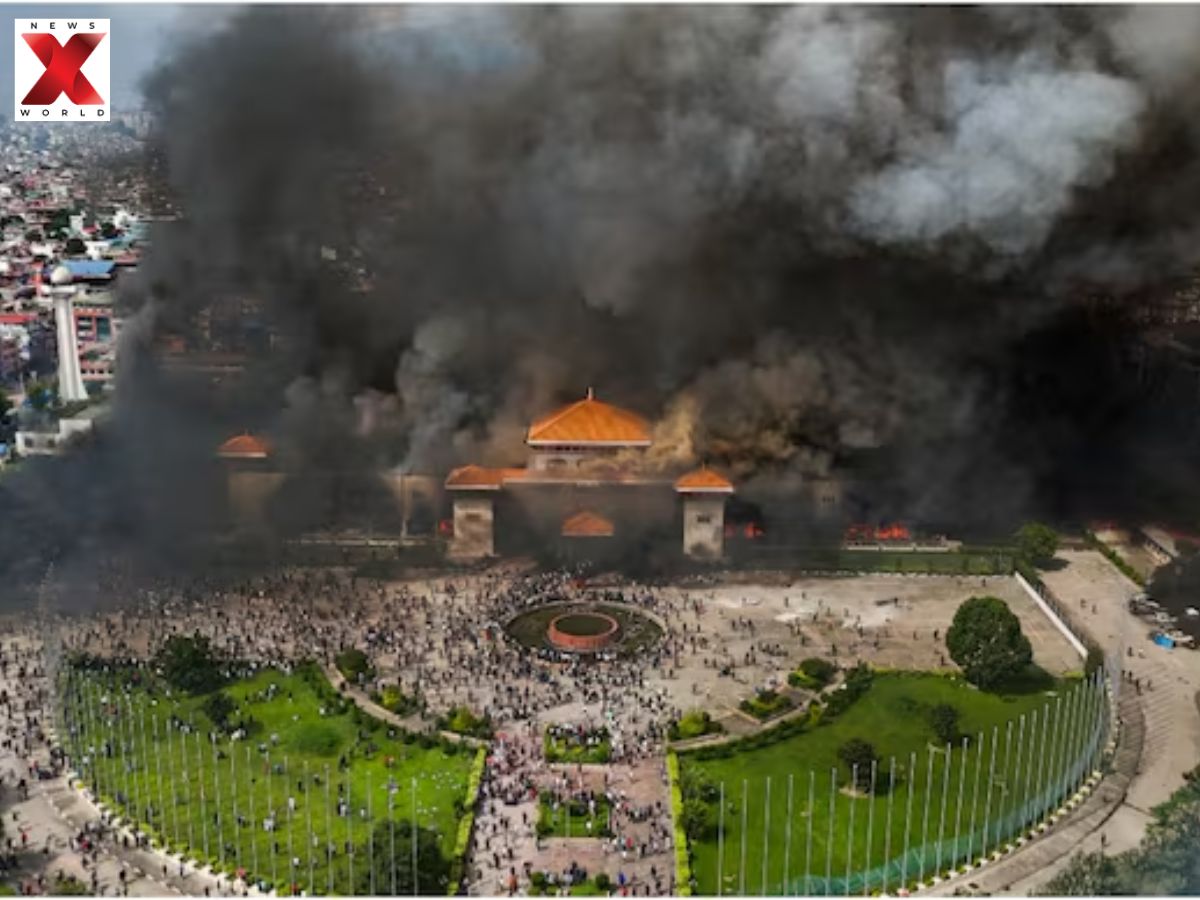 Nepal Protest, Vandalism Done By Gen Z- Nepal Parliament