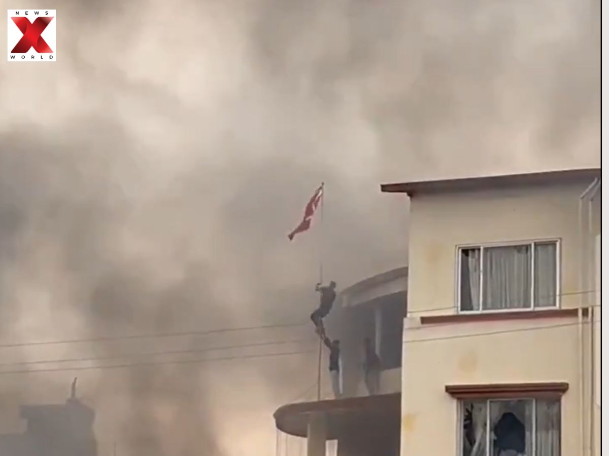 Nepal Protest, Vandalism Done By Gen Z- Party Headquater