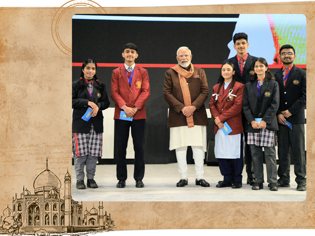 Townhall with students at Indira Gandhi Stadium
