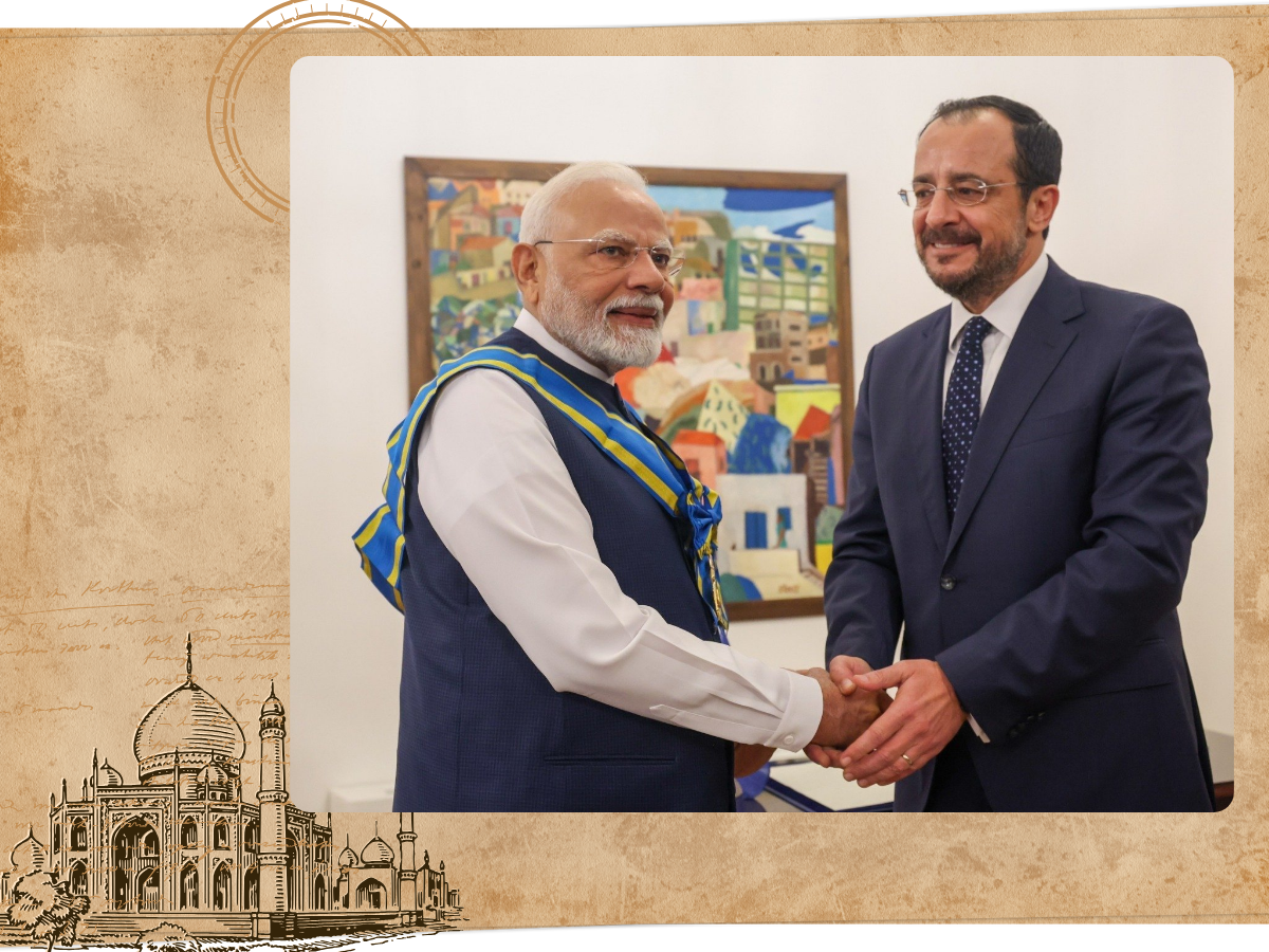 PM Modi Receives Grand Cross of the Order of Makarios III’.