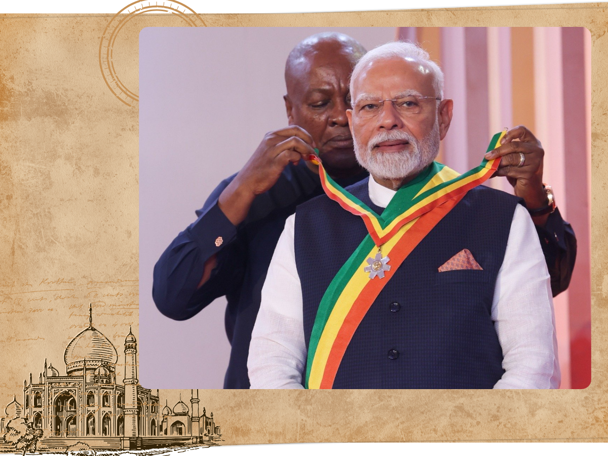 PM Modi Receives The Officer of the Order of the Star of Ghana