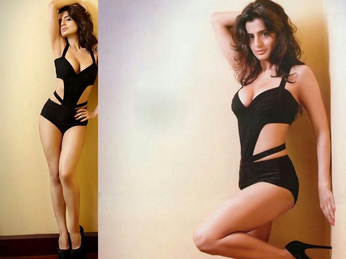 Ameesha Patel in Black Bralette