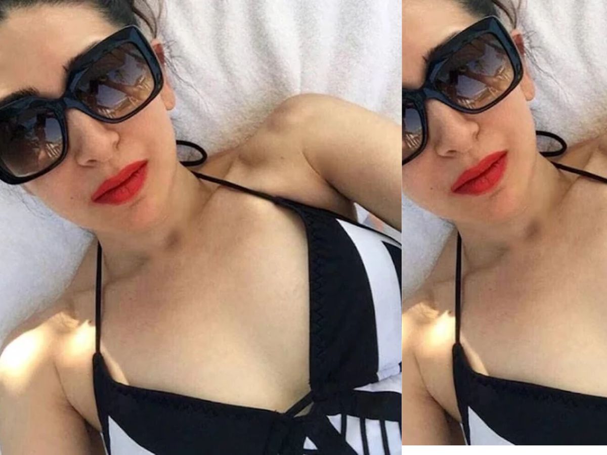 Karisma Kapoor in Black & White Bikini