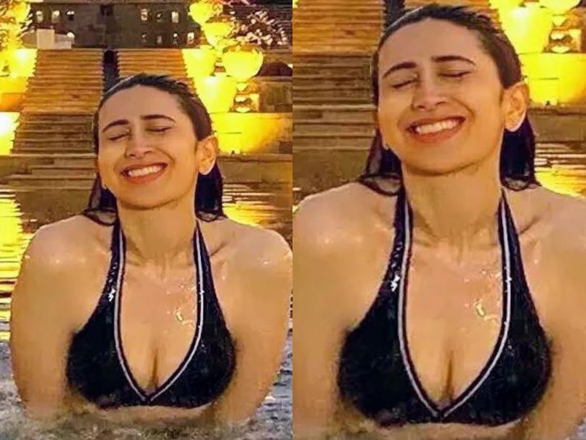 Karisma Kapoor in Black Bikini