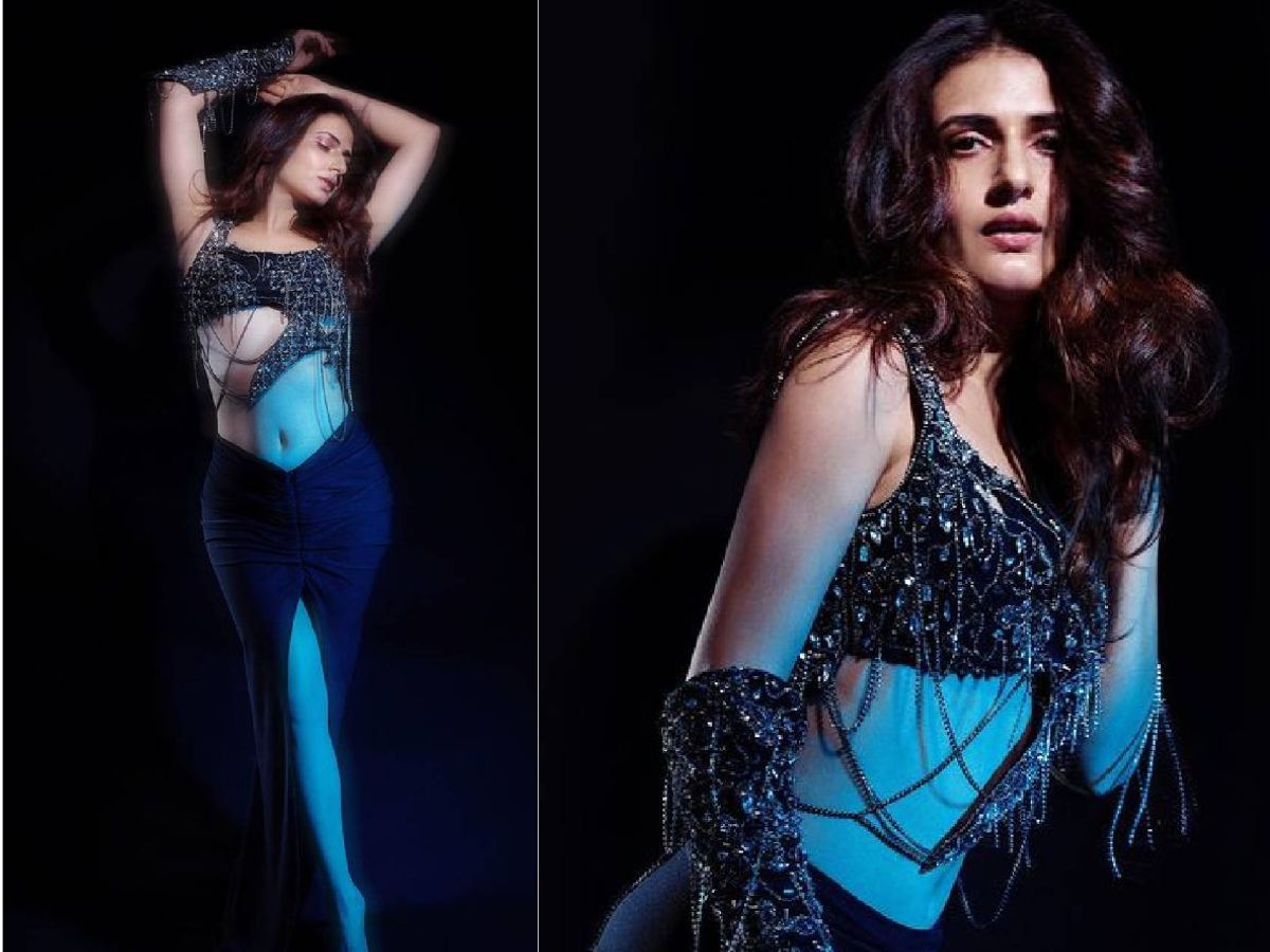 Fatima Sana Shaikh in Black Shimmer