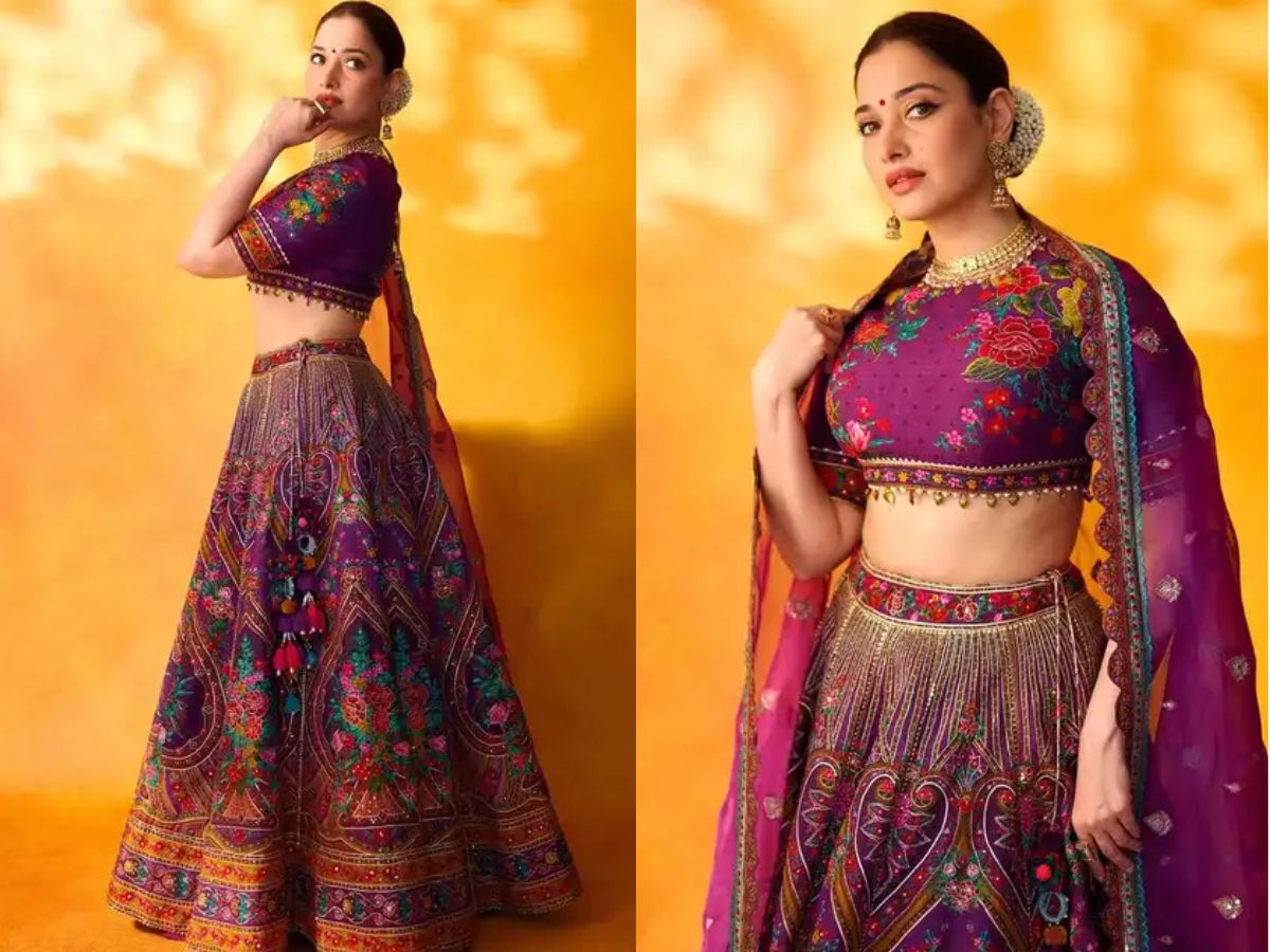 Tammanah Bhatia Chaniya Choli Idea for Garba Night