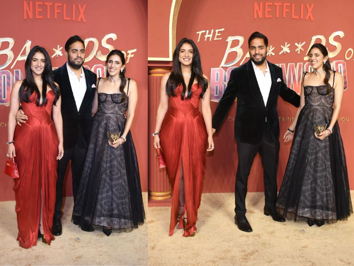 Akash Ambani, Shloka Mehta, and Radhika Merchant