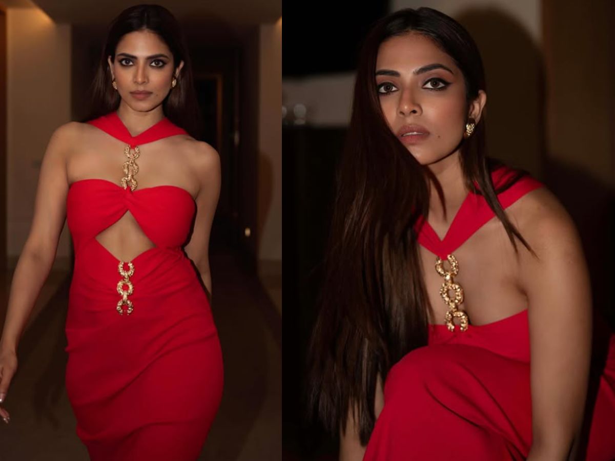 Malavika Mohanan in Hot Red Gown