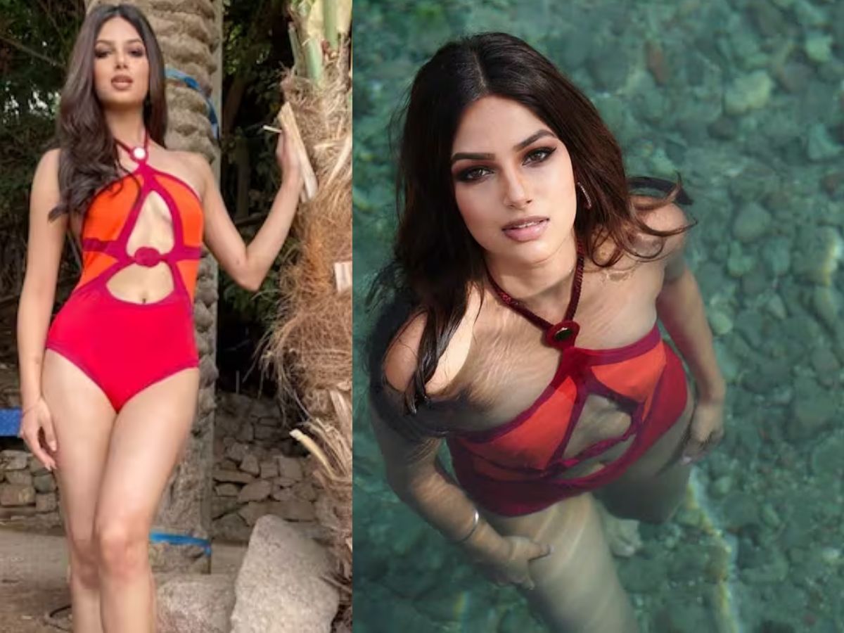 Harnaaz Sandhu in Bold Monokini