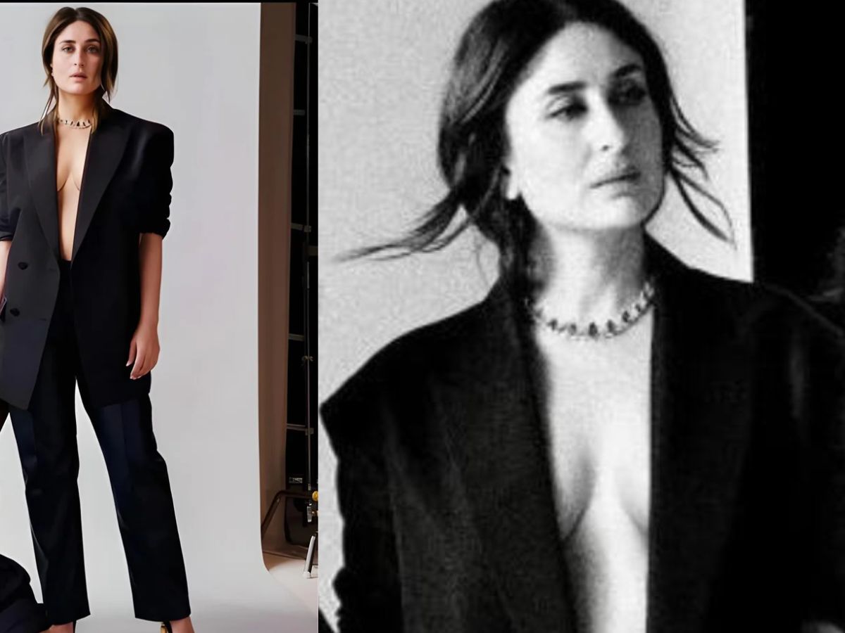 Kareena Kapoor in Black Oversized Suit