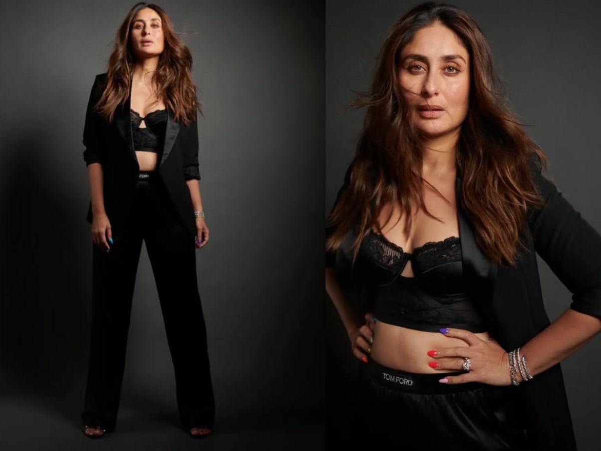 Kareena Kapoor in Black Braltte