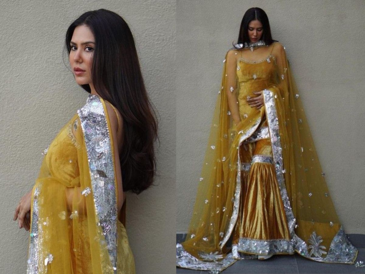 Yellow Sharara Set of Sonam Bajwa