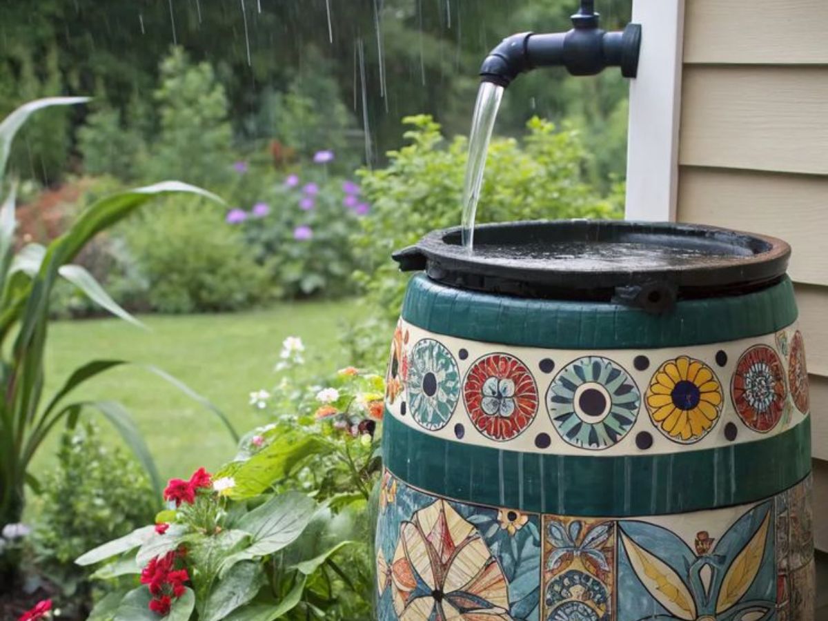 Balcony Setup With Water Container
