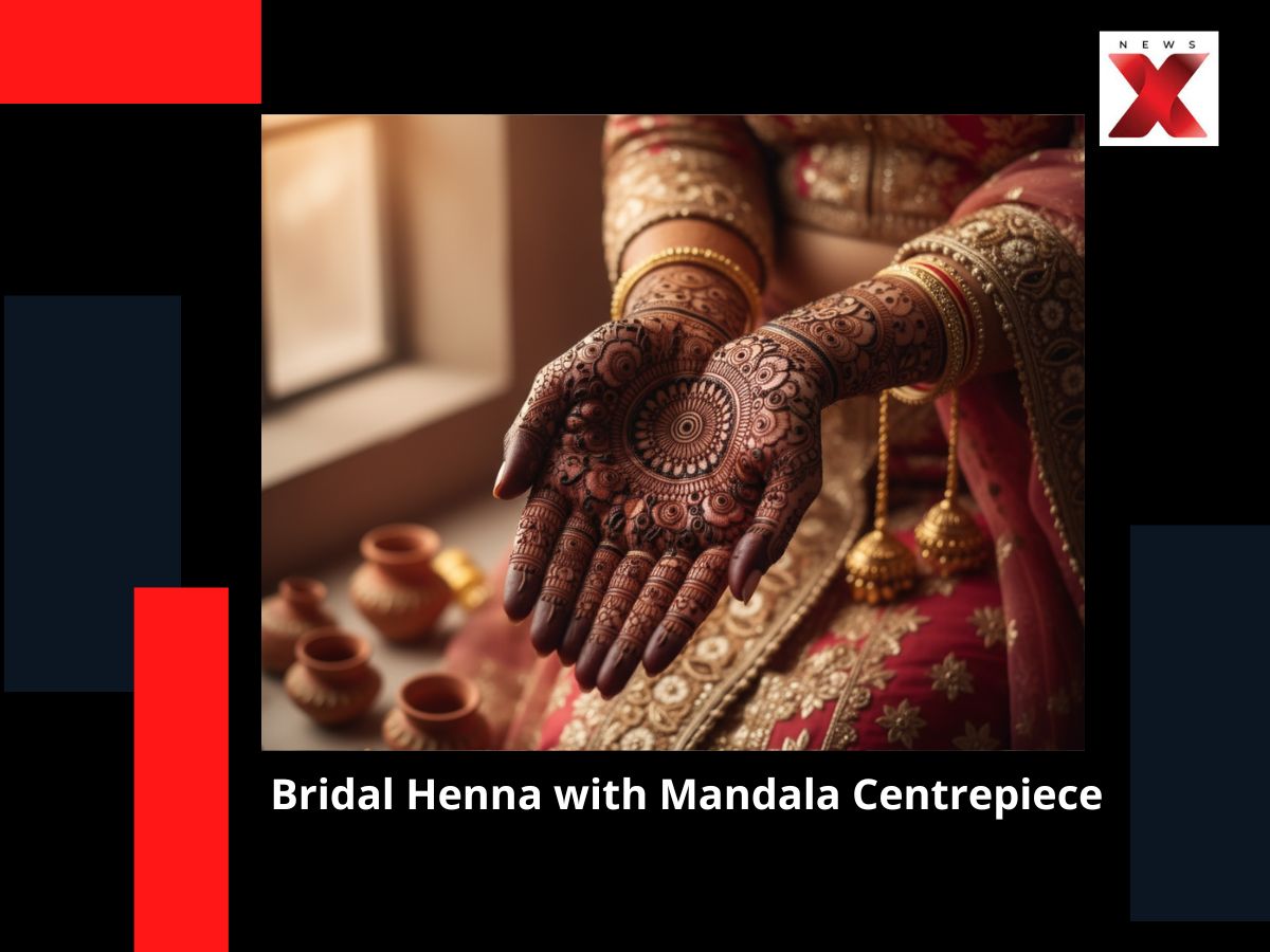 Bridal Henna with Mandala Centrepiece
