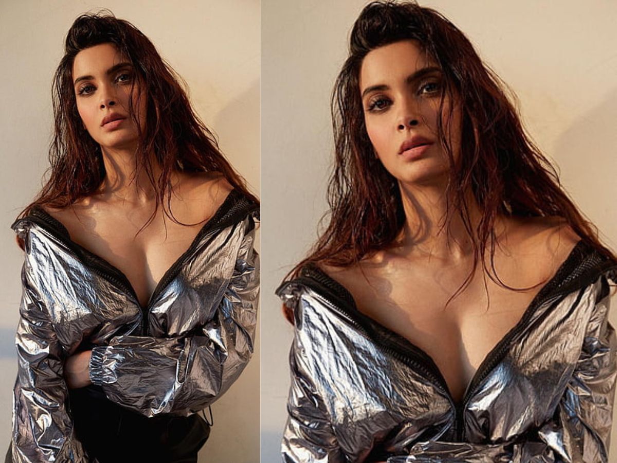 Diana Penty in Silver Jacket