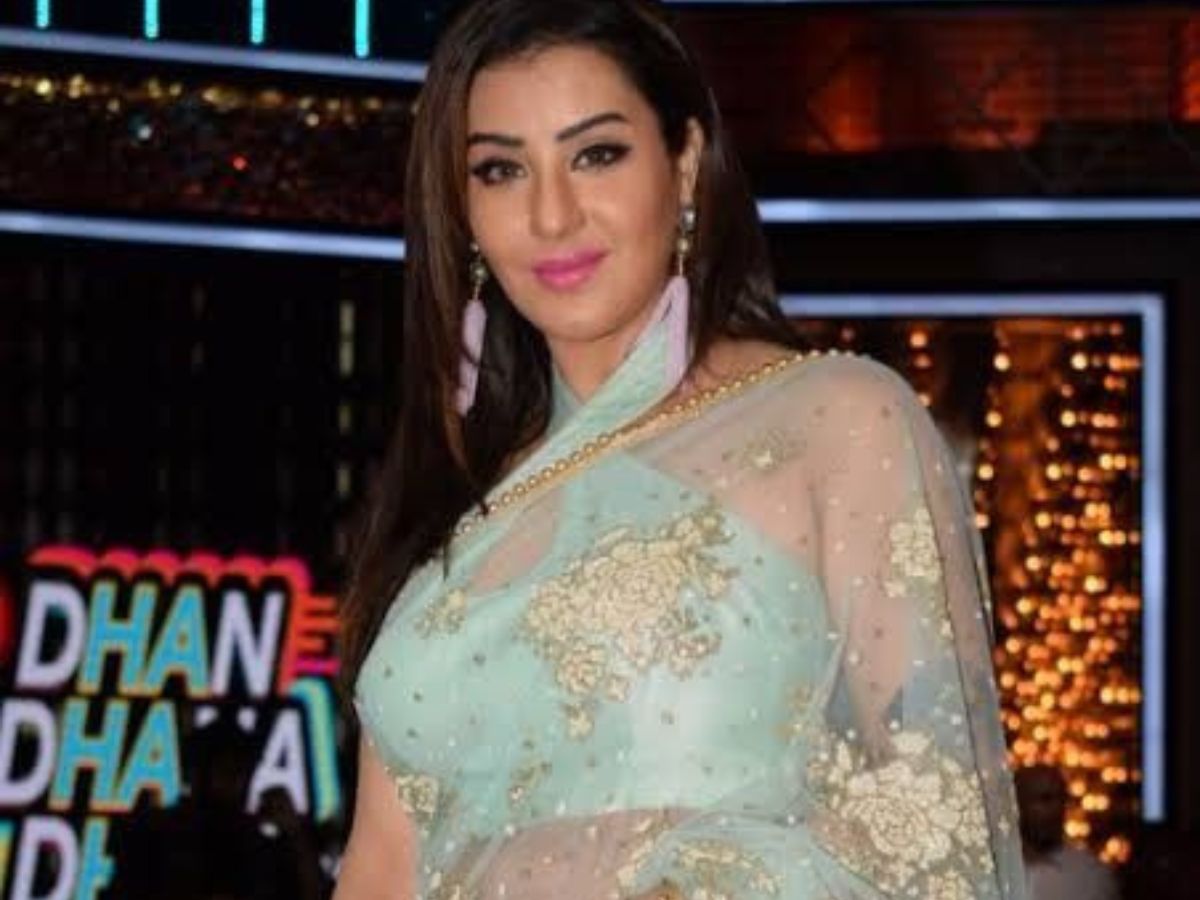 Hot Blue Neon Blouse with Net Saree