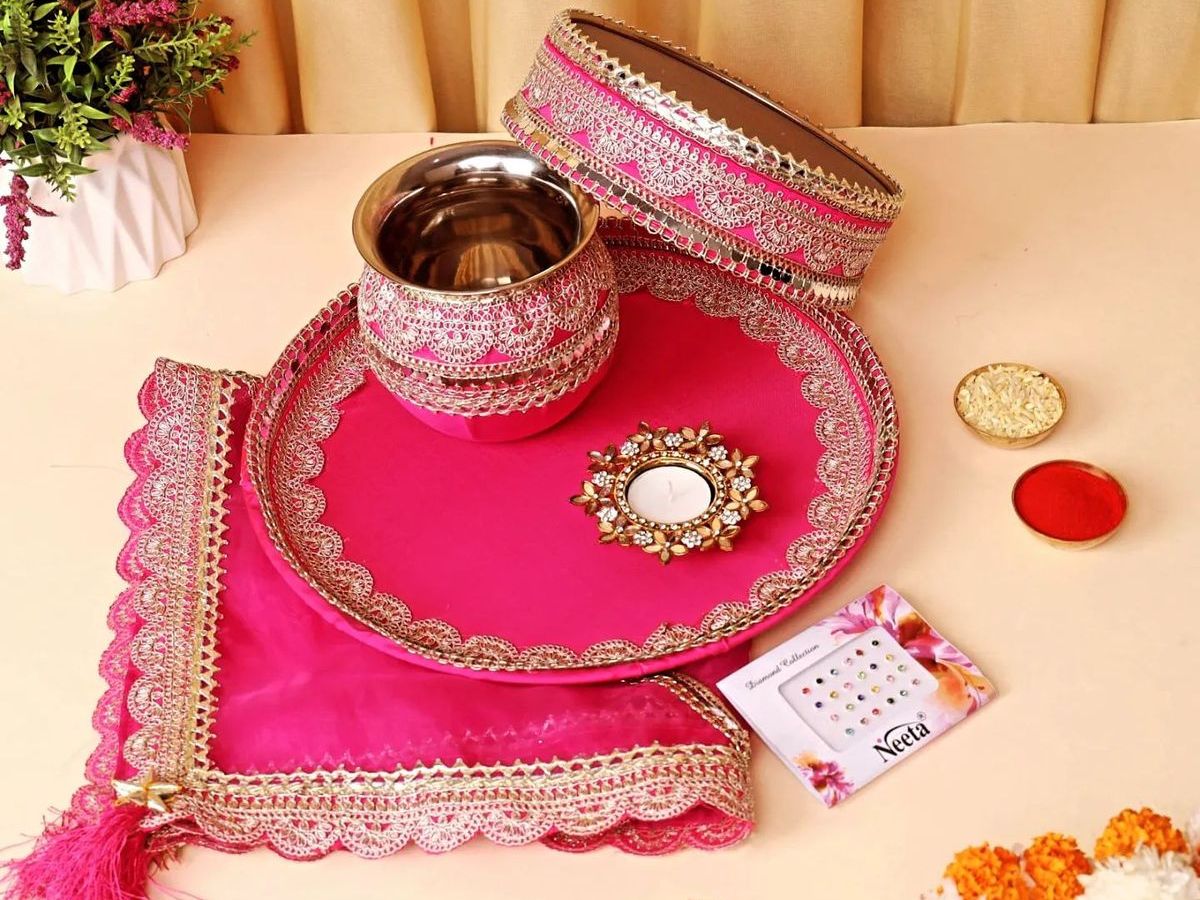Pink Lace Thali