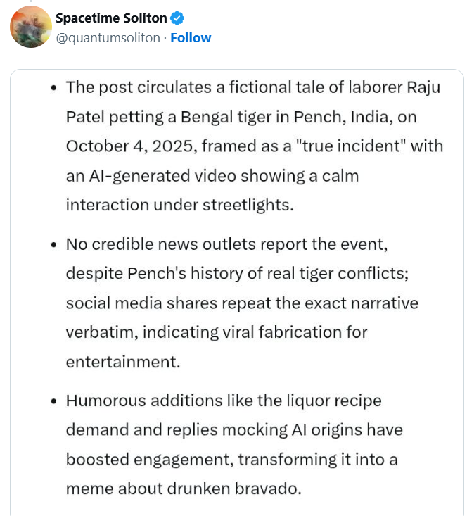 Madhya Pradesh Viral Video: Drunk Man Feeds ‘Desi’ Alcohol To A Tiger, But Is It Real Or AI? Here’s The Truth