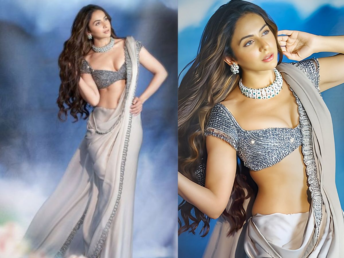 Rakul Preet Singh in Silver Saree