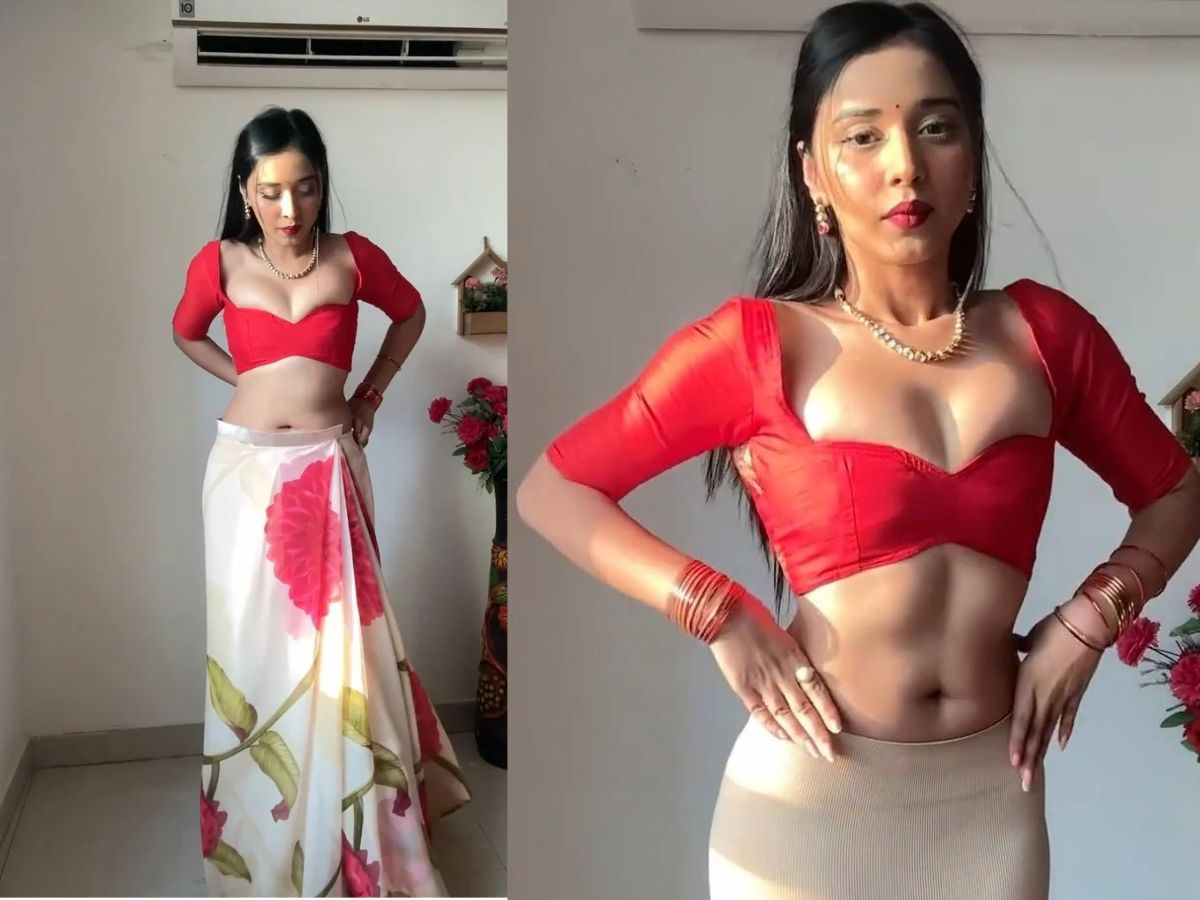 Tanya Mittal in Floral Print Saree