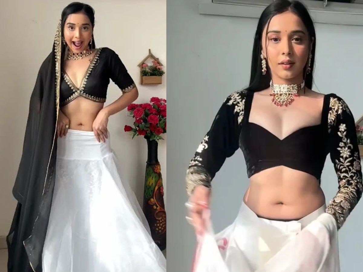 Tanya Mittal in Black & White Saree