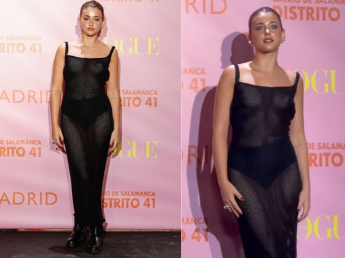 Nicole Wallace in Semi-Nude Dress