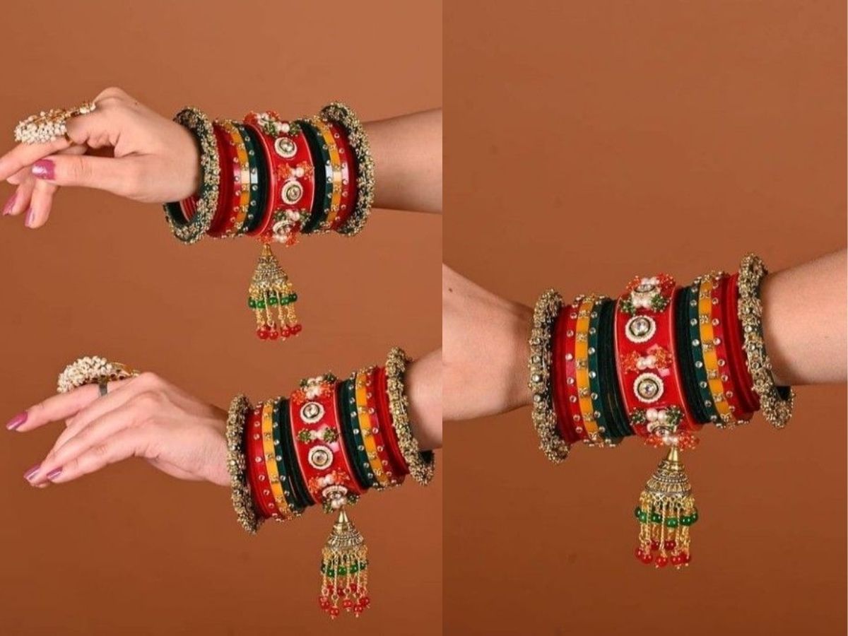 Karwa Chauth Inspired Embellished Bangles